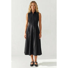 Load image into Gallery viewer, Naked Zebra - Sleeveless Midi Shirt Dress: Black / S
