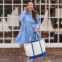 Load image into Gallery viewer, ShoreBags - Classic Canvas Tote Bag Large Private Label: Navy
