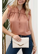 Load image into Gallery viewer, Brandy Ruffle Sleeveless Top
