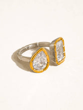 Load image into Gallery viewer, Serréa 18K Gold Non-Tarnish CZ Adjustable Ring
