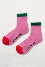 Load image into Gallery viewer, Color Block Girlfriend Socks : Rose Green
