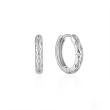Load image into Gallery viewer, Dainty Gold Star Huggie Hoop Earrings
