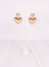 Load image into Gallery viewer, Beloved CZ Heart Earring
