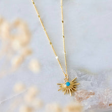 Load image into Gallery viewer, Turquoise Starburst Necklace
