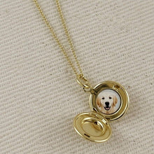 Load image into Gallery viewer, GoldFi - 18k Gold Filled Round Locket Necklace
