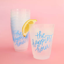 Load image into Gallery viewer, The Happiest Hour  Frosted Acrylic Cup
