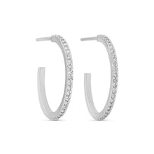 Load image into Gallery viewer, Pave Hoops: Gold / Large
