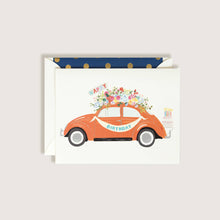 Load image into Gallery viewer, Happy Birthday Orange Volkswagen Bug Greeting Card
