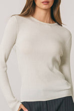 Load image into Gallery viewer, Ribbed Knit Fitted Crew Neck

