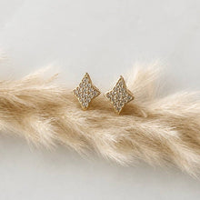Load image into Gallery viewer, CZ Pave Star Stud Earrings

