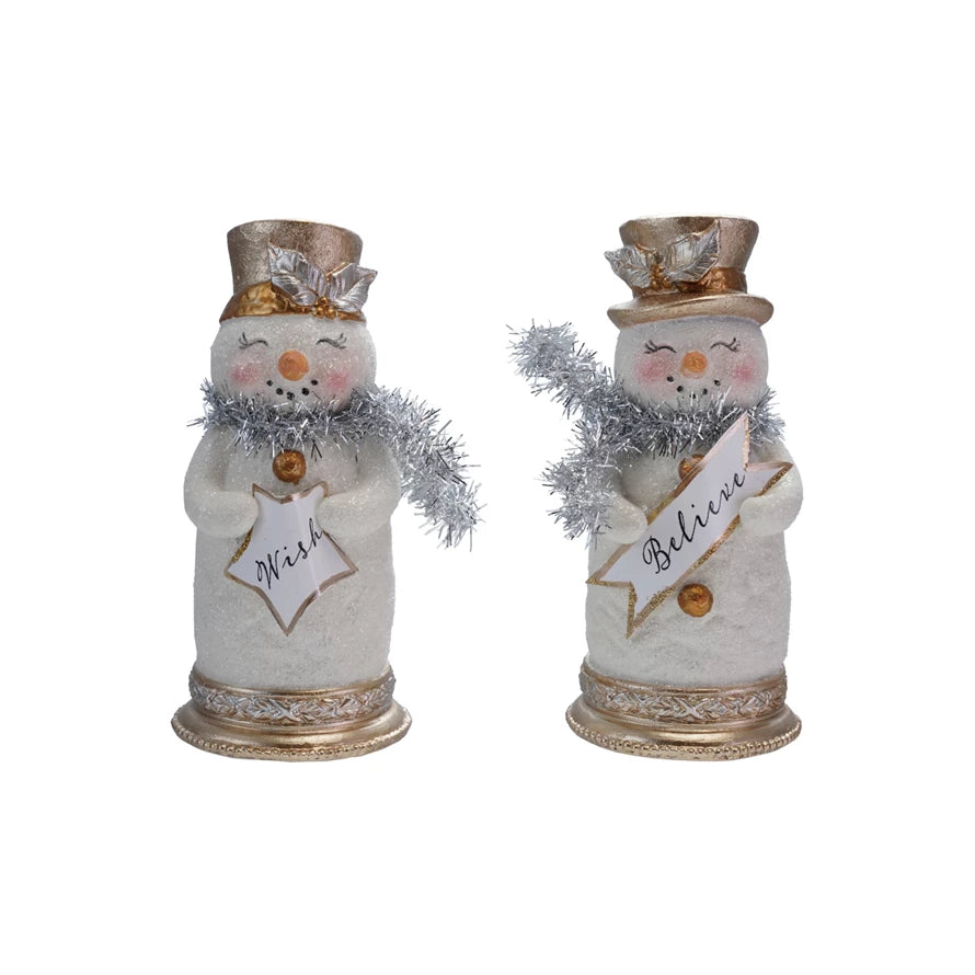 Snowman with Glitter