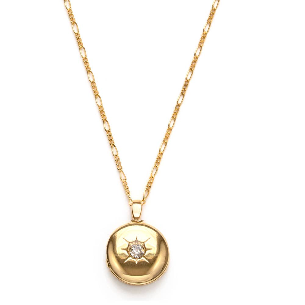 Diamond Round Locket