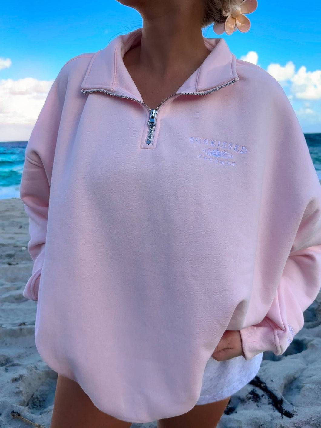 Sunkissed Coconut Light Pink Sweatshirt