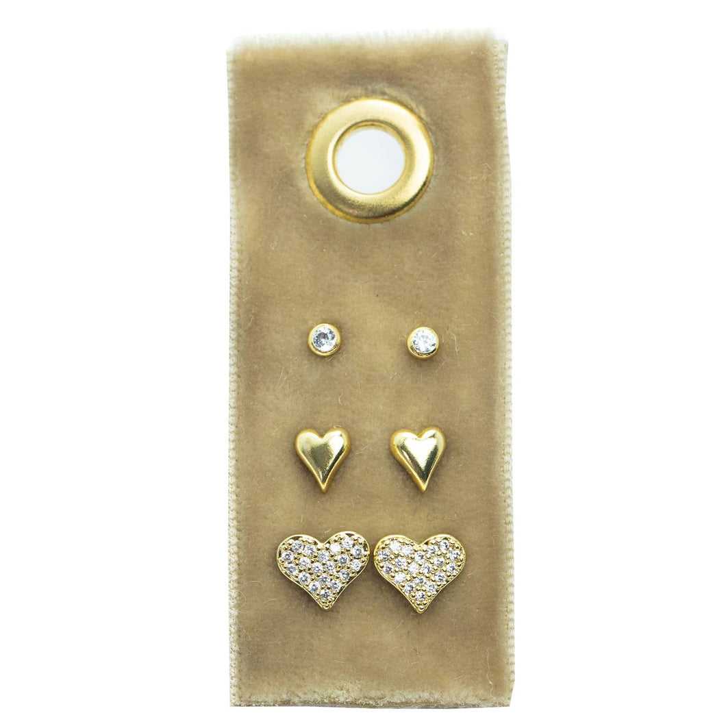 Heart Stud Gift Set