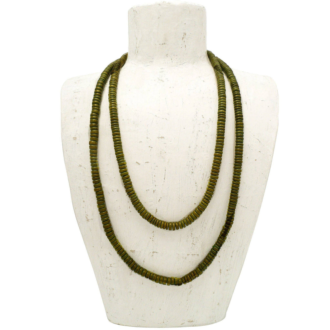 Olive Bead Necklace