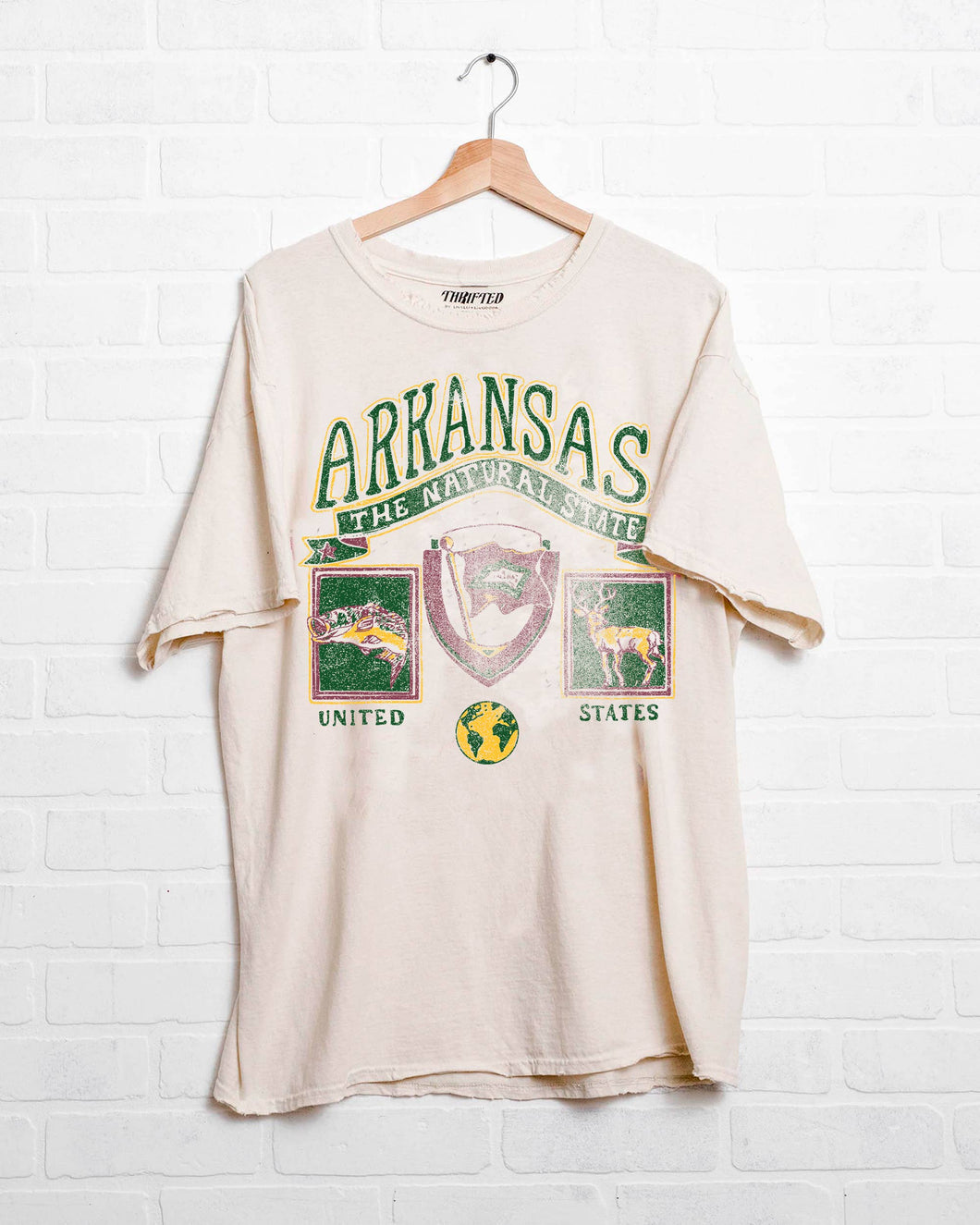 Arkansas Patch Thrifted Tee