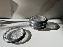 Load image into Gallery viewer, Silver &amp; Crystal Coasters
