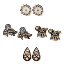 Load image into Gallery viewer, Elements Jill Schwartz - Shimmery Flora Stud Earrings Set
