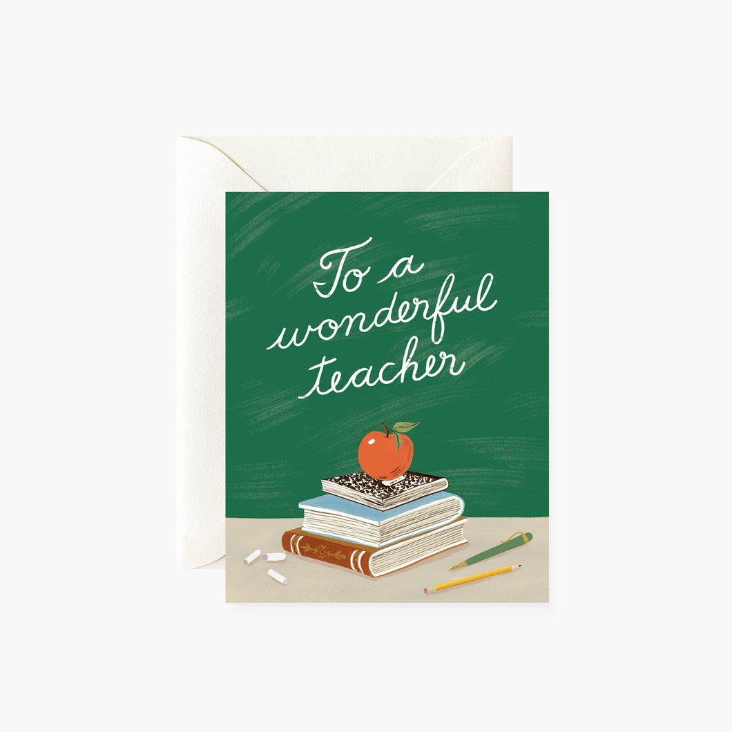 WONDERFUL TEACHER | greeting card