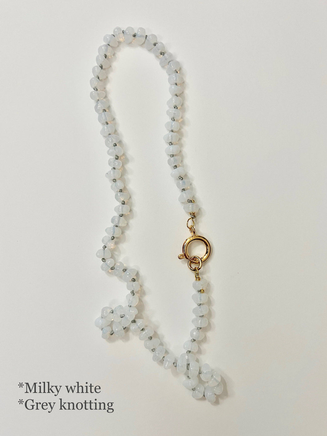 Bauble Necklace - Milky White