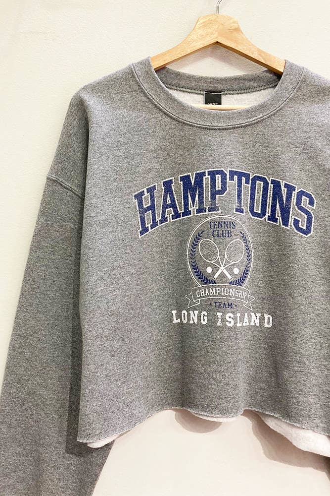 Hamptons Cropped Sweatshirt