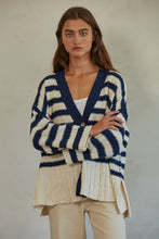 Load image into Gallery viewer, CANDY CLOUDY STRIPED CARDIGAN
