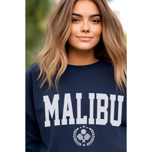 Load image into Gallery viewer, Illustrated Society - MALIBU PICKLEBALL VINTAGE GRAPHIC OVERSIZES SWEATSHIRTS: NAVY / OS
