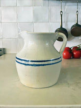 Load image into Gallery viewer, Vintage Blue Stripe Pitcher
